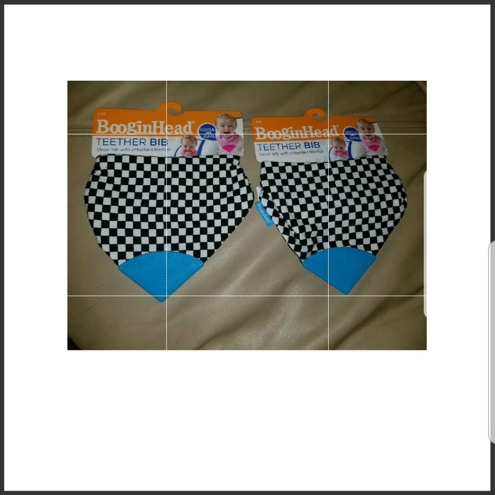 TWO BooginHead "Skater" Teether Bibs